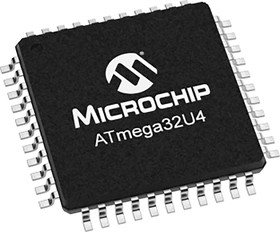 Фото 1/2 ATMEGA32U4-AUR, Микроконтроллер 8-бит 32Кбайт Флэш-память 44TQFP
