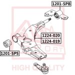 1201-SPS, Снят с производства, Сайлентблок рычага подвески передний | перед ...