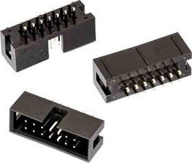 612010235121, Pin Header, High Temperature, Wire-to-Board, 2.54 мм, 2 ряд(-ов), 10 контакт(-ов)