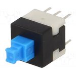 BS-800-L, Микропереключатель TACT, DPDT, Пол: 2, 0,1A/30ВDC, THT, нет, 1,6Н