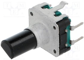 PEC12-4020F-S0012, Mechanical Encoder Rotary Incremental Flat 2.83oz.in Straight Quadrature Digital Square Wave 12PPR Through Hole P ...