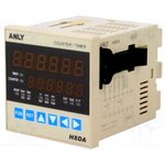 H8DA 12-48V AC/DC, Счетчик: электронный, LED x2, импульсы/время, SPDT, IN 1: NPN, PNP