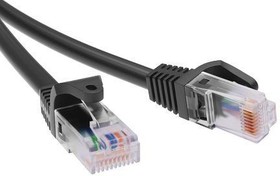 Патч-корд неэкранированный CAT5E U/UTP 4х2 LSZH 2.0м черн. DKC RN5EUU4520BK