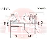 VO-MS, ШРУС наружный 26x56x36