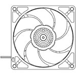 9GA0924H402, DC Fans DC Axial Fan, 92x92x25mm, 24VDC, High Performance, Low Power