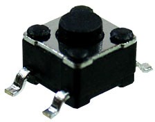 Фото 1/2 L-KLS7-TS4502-3.8-180-T, тактовая кнопка SMD 4.5x4.5 h=3.8мм (IT-1109S-160G-G) лента