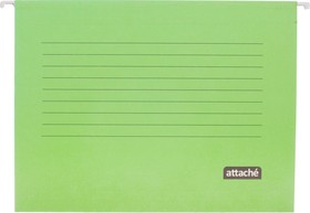 Фото 1/3 Папка подвесная Attache, А4, картон, зеленый, до 200л., 5шт/уп