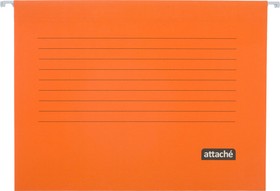 Фото 1/3 Папка подвесная Attache, А4, картон, оранжевый, до 200л., 5шт/уп
