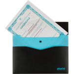 Папка-конверт на кнопке Attache Selection Black&Blue,А4