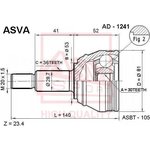 AD-1241, ШРУС наружный 30x53x36