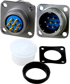 FQ18-7ZJ-10S, вилка на корпус герметичн. IP67 7 контактов 10А 500В