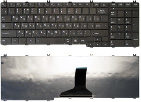 Фото 1/2 Клавиатура для ноутбука Toshiba Satellite C650 C660 C670 черная