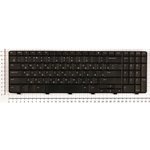 Клавиатура для ноутбука Dell Inspiron 15R N5010 M5010 черная, плоский Enter