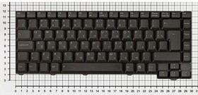 Фото 1/2 Клавиатура для ноутбука Asus F3 X53 черная 28pin