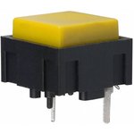320E11YEL, Tactile Switch - SPST-NO - 0.025A @ 50VDC - Top Actuated - Square ...