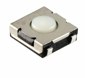 1571625-1, Switch Tactile OFF (ON) SPST Round Button J-Bend 0.05A 24VDC 0.49N SMD Loose