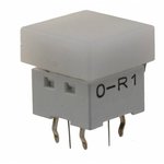 B3W-9010-RB2N, Tactile Switches 2 LED RED/BLUE MILKY WHITE CAP