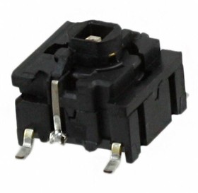 Фото 1/3 Short-stroke pushbutton, 1 Form A (N/O), 50 mA/24 VDC, illuminated, green, actuator (black), 3.5 N, SMD