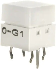 B3W-9002-HG1N, Switch Tactile N.O. SPST Square Button PC Pins 0.05A 24VDC 2.26N Thru-Hole Box