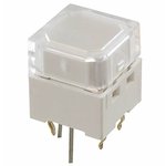 B3W-9002-G1C, Tactile Switches Green LED Trans Cap