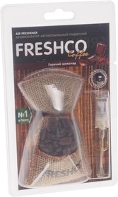 CF-02, CF-02_ароматизатор подвесной мешочек ''Freshсo Coffee'' Горячий шоколад!\