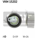 VKM15202, Ролик натяжной ремня ГРМ OPEL ASTRA F 91-01, ASTRA G 98-05 ...