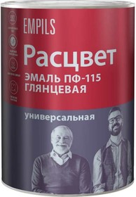 Эмаль ПФ-115 зеленая, 0.9 кг 9212, Расцвет | купить в розницу и оптом