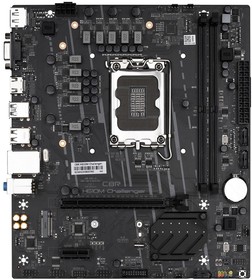 Фото 1/8 CBR H610M Challenger {Socket 1700, 2*DDR4, mATX, VGA+HDMI+DP, 1*PCIEx16/1*PCIEx1/1*M.2, 3*SATA3, 4*USB2+2*USB3, Glan}