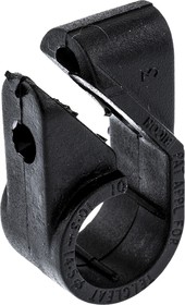 Фото 1/3 U385RS01, Black PE Cable Clip, 14.5mm Max. Bundle