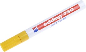 Фото 1/5 750-005, Yellow 2 → 4mm Medium Tip Paint Marker Pen for use with Glass, Metal, Plastic, Wood