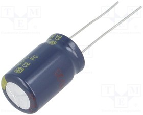 EEUFC1J331B, Конденсатор электролитический 330uF 63V 105°C 5000h Low Impedance 5.0мм 12.5x20 taped, Panasonic | купить в розницу и оптом