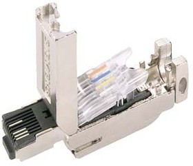 Фото 1/3 6GK1901-1BB10-2AA0, Connector RJ45 180° Cable Outlet RJ45 Plug CAT5 Straight