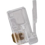 Коннектор для телефонного кабеля RJ-11 6p4c, медный, 100шт. CN-6P4C-U-TWCS/100