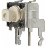 B3F-3150, IP00 Ivory Plunger Tactile Switch, SPST 50 mA Through Hole