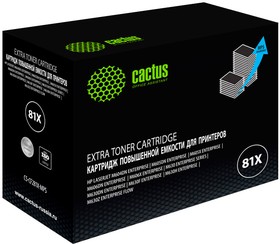 Фото 1/4 Картридж лазерный Cactus CS-CF281X-MPS CF281XX черный (30000стр.) для HP LJ Ent M630/M605dn/M606dn/M605x