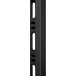 Вертикальный кабельный органайзер в шкаф 42U, металлический, SH-05C42-BK