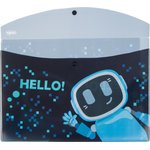 Папка-конверт на кнопке А5 №1 School Robot Hello 2шт/уп