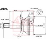 ШРУС наружный HYUNDAI SANTA FE 2000- ASVA HY-SFA52