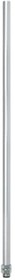 POLE22-0800AT, Silver Threaded Pole for use with LR, SL, SK, SF, NE-A, NE-IL Series