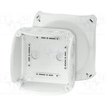 KF0600G, ENYCASE DK Series Grey Polycarbonate Junction Box, 130 x 130 x 77mm