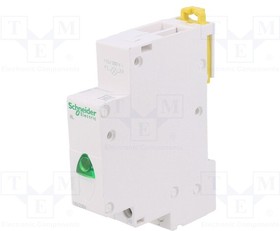 A9E18321, LED indicator; 110?230VAC; for DIN rail mounting; Colour: green
