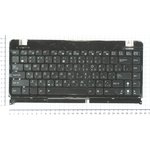 Клавиатура для ноутбука Asus Eee PC 1215 черная с рамкой