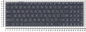 Фото 1/3 Клавиатура для ноутбука Asus N56 N56V N76 черная