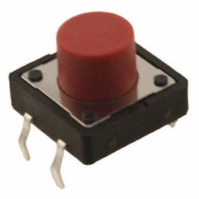 ADTS25RV, Tactile Switches Tactile, 12 x 12mm Red, 260gf