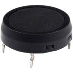 JF15CP2A, Tactile Switches OFF-(ON) ROUND BODY BLACK ROUND ACTUATOR