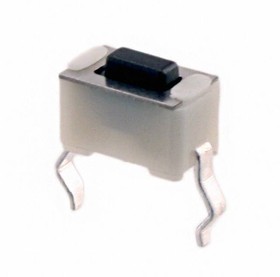 1825966-1, Switch Tactile OFF (ON) SPST Rectangular Button PC Pins 0.05A 24VDC 20000Cycles 1.3N Thru-Hole Loose