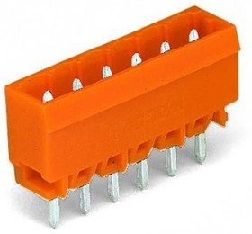 Фото 1/2 231-333/001-000, 12A 3 -60°C~+100°C 1 5.08mm 1x3P Orange PlugIn Pluggable System TermInal Block