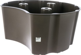 Фото 1/3 Подставка под емкость для воды Сиена до 300 литров круглая серо-коричневая 502016