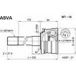 MT-14, ШРУС наружный