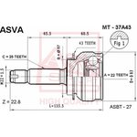 MT-37A43, ШРУС наружный 22x57x25